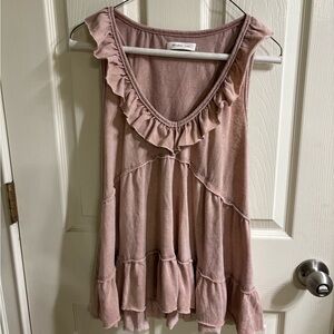 Ruffled Sleeveless Blouse